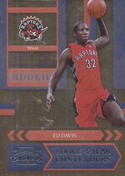 2010-11 Playoff Contenders Patches - Rookie of the Year Contenders #10 Ed Davis Front