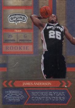 2010-11 Playoff Contenders Patches - Rookie of the Year Contenders #13 James Anderson Front