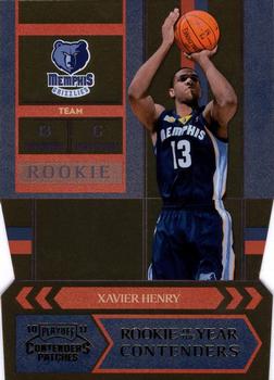 2010-11 Playoff Contenders Patches - Rookie of the Year Contenders Die Cuts Gold #11 Xavier Henry Front
