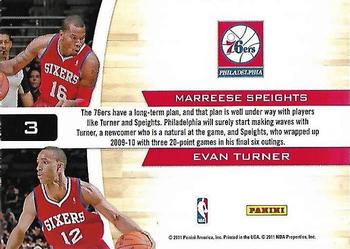 2010-11 Playoff Contenders Patches - Starting Blocks #3 Marreese Speights / Evan Turner Back