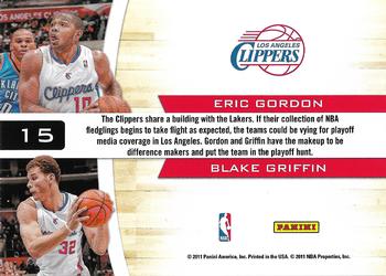 2010-11 Playoff Contenders Patches - Starting Blocks #15 Eric Gordon / Blake Griffin Back