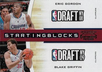 2010-11 Playoff Contenders Patches - Starting Blocks #15 Eric Gordon / Blake Griffin Front