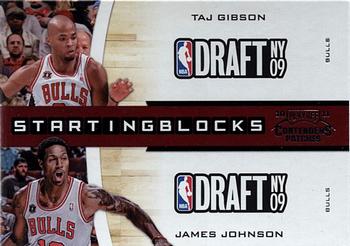 2010-11 Playoff Contenders Patches - Starting Blocks #21 Taj Gibson / James Johnson Front
