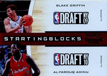 2010-11 Playoff Contenders Patches - Starting Blocks #22 Blake Griffin / Al-Farouq Aminu Front