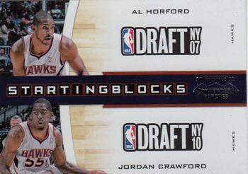 2010-11 Playoff Contenders Patches - Starting Blocks #27 Al Horford / Jordan Crawford Front