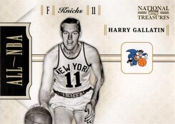2010-11 Playoff National Treasures - All NBA #9 Harry Gallatin Front