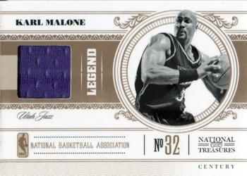 2010-11 Playoff National Treasures - Century Materials #108 Karl Malone Front