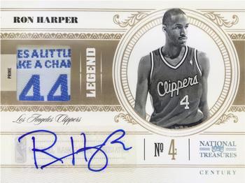 2010-11 Playoff National Treasures - Century Materials NBA Tags Signatures #183 Ron Harper Front