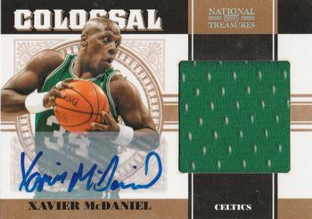 2010-11 Playoff National Treasures - Colossal Materials Signatures #42 Xavier McDaniel Front