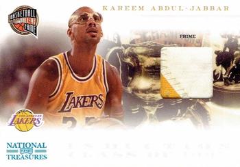 2010-11 Playoff National Treasures - Hall of Fame Materials Prime #14 Kareem Abdul-Jabbar Front