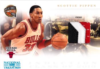 2010-11 Playoff National Treasures - Hall of Fame Materials Prime #22 Scottie Pippen Front
