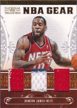 2010-11 Playoff National Treasures - NBA Gear Trios Prime #33 Damion James Front