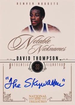 2010-11 Playoff National Treasures - Notable Nicknames #16 David Thompson Front