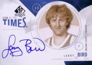 2010-11 SP Authentic - Sign of the Times #S-LB Larry Bird Front