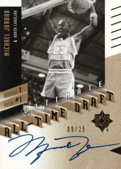 2010-11 Upper Deck Ultimate Collection - All-Time Draft Signatures Gold #1-1 Michael Jordan Front