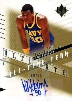 2010-11 Upper Deck Ultimate Collection - All-Time Team Signatures Gold #AT-RO David Robinson Front