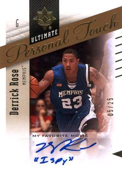 2010-11 Upper Deck Ultimate Collection - Ultimate Personal Touch My Favorite Movie #M-DR Derrick Rose Front