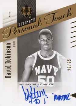 2010-11 Upper Deck Ultimate Collection - Ultimate Personal Touch My Favorite Movie #M-RO David Robinson Front
