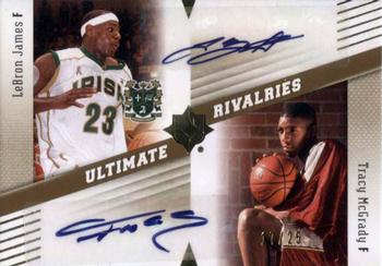 2010-11 Upper Deck Ultimate Collection - Rivalries Signatures #RMJ LeBron James / Tracy McGrady Front