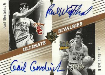 2010-11 Upper Deck Ultimate Collection - Rivalries Signatures #RWG Paul Westphal / Gail Goodrich Front