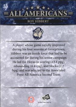 2008 Press Pass - Reflectors Blue #53 Roy Hibbert Back