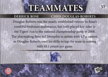 2008 Press Pass - Reflectors Blue #57 Derrick Rose / Chris Douglas-Roberts Back