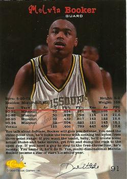1994 Classic Draft #91 Melvin Booker Back