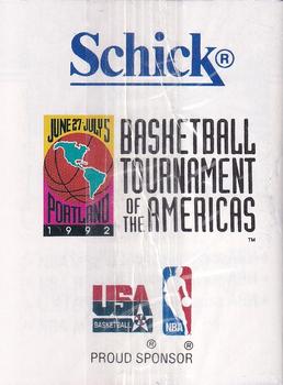1992 SkyBox USA #NNO USA Team Back