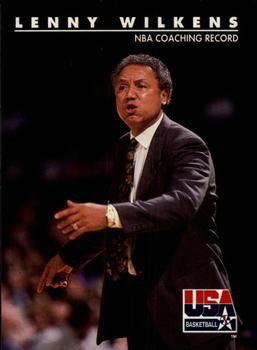 1992 SkyBox USA #98 Lenny Wilkens Front