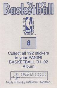 1991-92 Panini Stickers #8 Rod Higgins Back