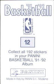 1991-92 Panini Stickers #12 Ken Norman Back