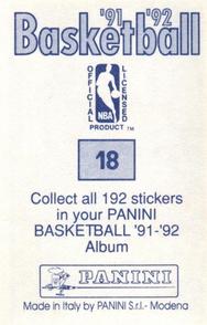 1991-92 Panini Stickers #18 Magic Johnson Back