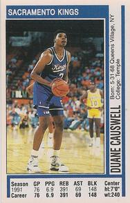 1991-92 Panini Stickers #38 Duane Causwell Front