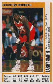 1991-92 Panini Stickers #62 Larry Smith Front