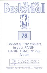 1991-92 Panini Stickers #73 Otis Smith Back