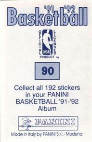 1991-92 Panini Stickers #90 Magic Johnson Back