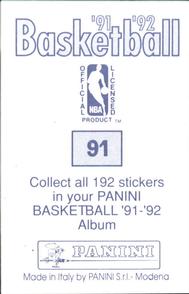 1991-92 Panini Stickers #91 Karl Malone Back