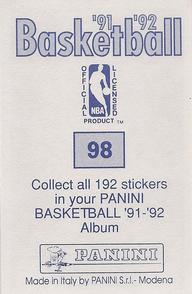 1991-92 Panini Stickers #98 Charles Barkley Back