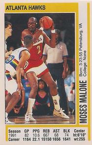 1991-92 Panini Stickers #106 Moses Malone Front