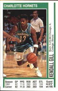 1991-92 Panini Stickers #112 Kendall Gill Front