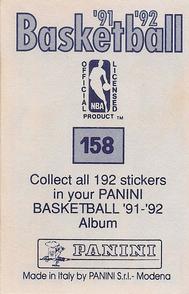 1991-92 Panini Stickers #158 Drazen Petrovic Back