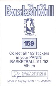 1991-92 Panini Stickers #159 Mookie Blaylock Back