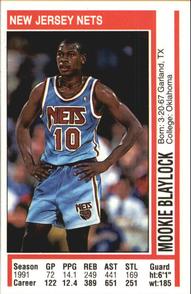1991-92 Panini Stickers #159 Mookie Blaylock Front