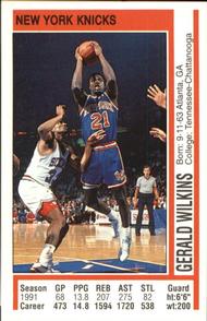 1991-92 Panini Stickers #161 Gerald Wilkins Front
