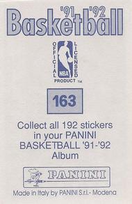 1991-92 Panini Stickers #163 Patrick Ewing Back