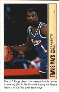 1991-92 Panini Stickers #185 Travis Mays Front