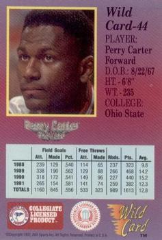 1991-92 Wild Card #44 Perry Carter Back