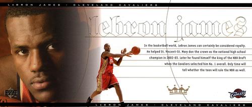 2003 Upper Deck LeBron James Box Set #LJ1 LeBron James Front