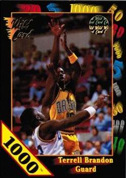 1991-92 Wild Card - 1000 Stripe #40 Terrell Brandon Front