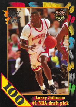 1991-92 Wild Card - 100 Stripe #1 Larry Johnson Front